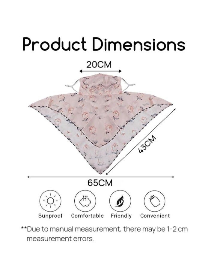 Etertoyle Sun Protection Face Mask Neck Gaiter Breathable Chiffon Veil Bandanas Scarf for Women Outdoor Activities - Image 5