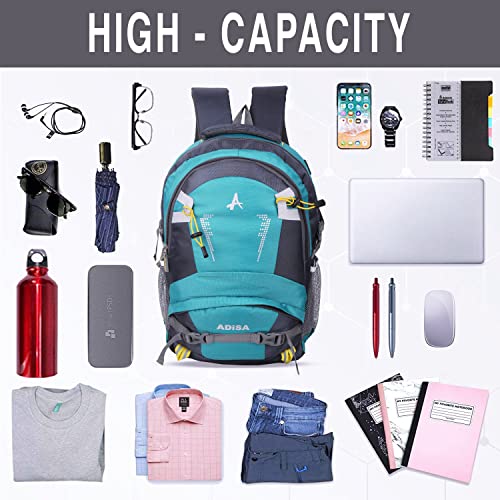ADISA backpack office bag college travel back pack 32 Ltrs (Teal) - Image 3