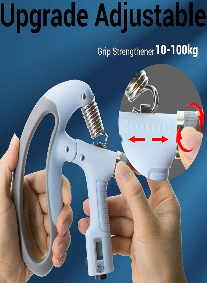 GLS Supreme Hand Grip Strengthener, Finger Grip Exerciser, Adjustable Resistance 22-132Lbs (10-60kg), (Pack of 1 Pcs) Strength Trainer, Hand Squeezer, Forearm Grip Workout for Athletes Pianist (Color May Very) - Image 4