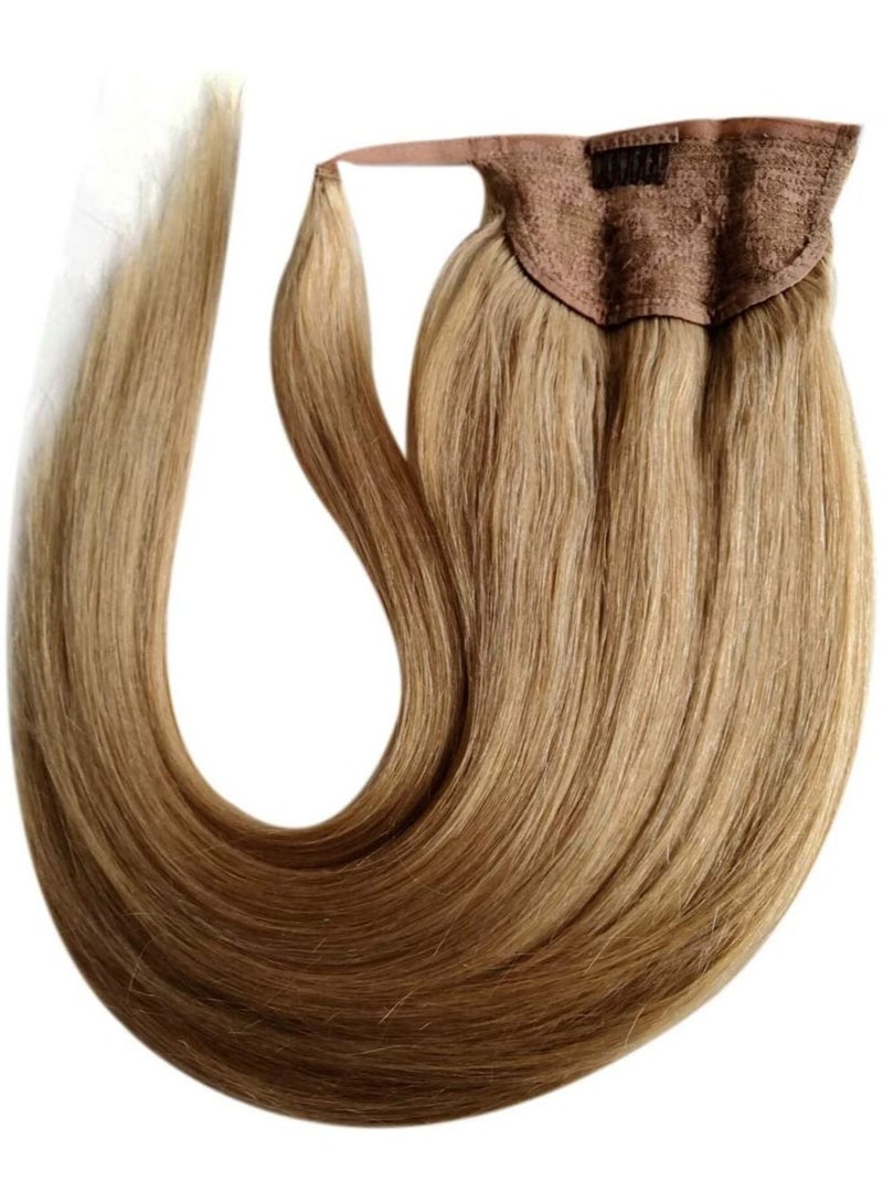 إستيل شعر الإنسان الفراولة شقراء تمديد ذيل حصان كليب في وصلات شعر ذيل حصان - Image 4