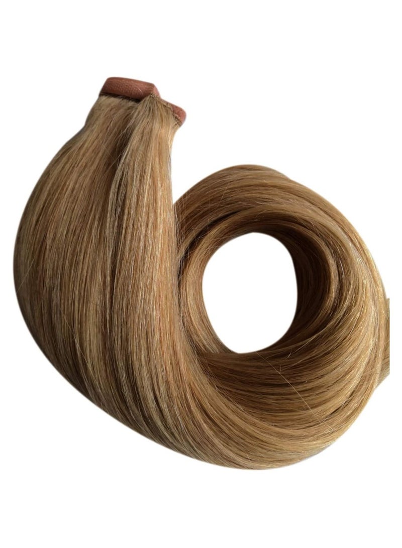 إستيل شعر الإنسان الفراولة شقراء تمديد ذيل حصان كليب في وصلات شعر ذيل حصان - Image 5