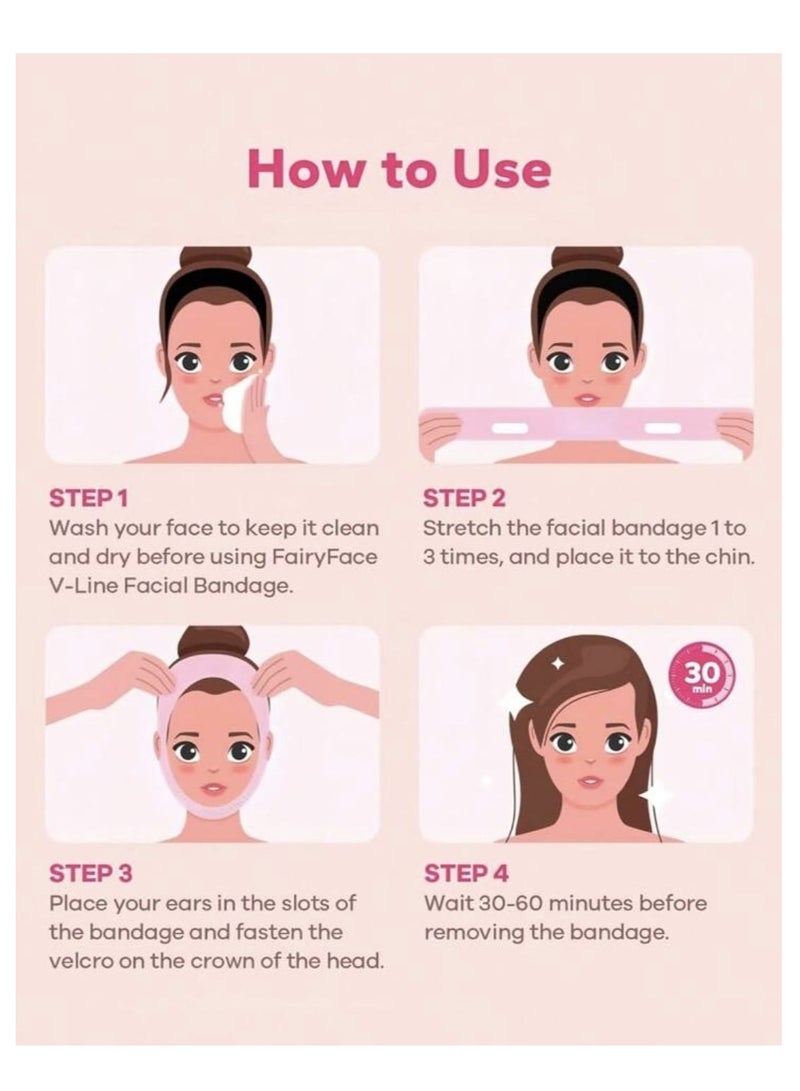 Reusable Face Mask, Jaw Line Mask, Double Chin Lifter, Chin Patch, Chin Strap, V-Shape Strap, V-Shape Sagging Mask, Perfect as a Gift for a Friend - Image 5