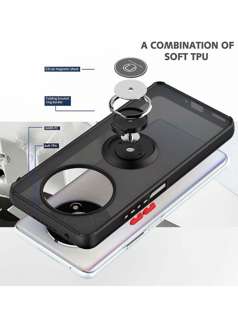 Case For Honor X9C 5G Rotational Metal Ring Grip Kickstand Cover Magnetic Car Mount Holder Case Shockproof Anti Fingerprint Case for Honor X9C 5G  - Image 5
