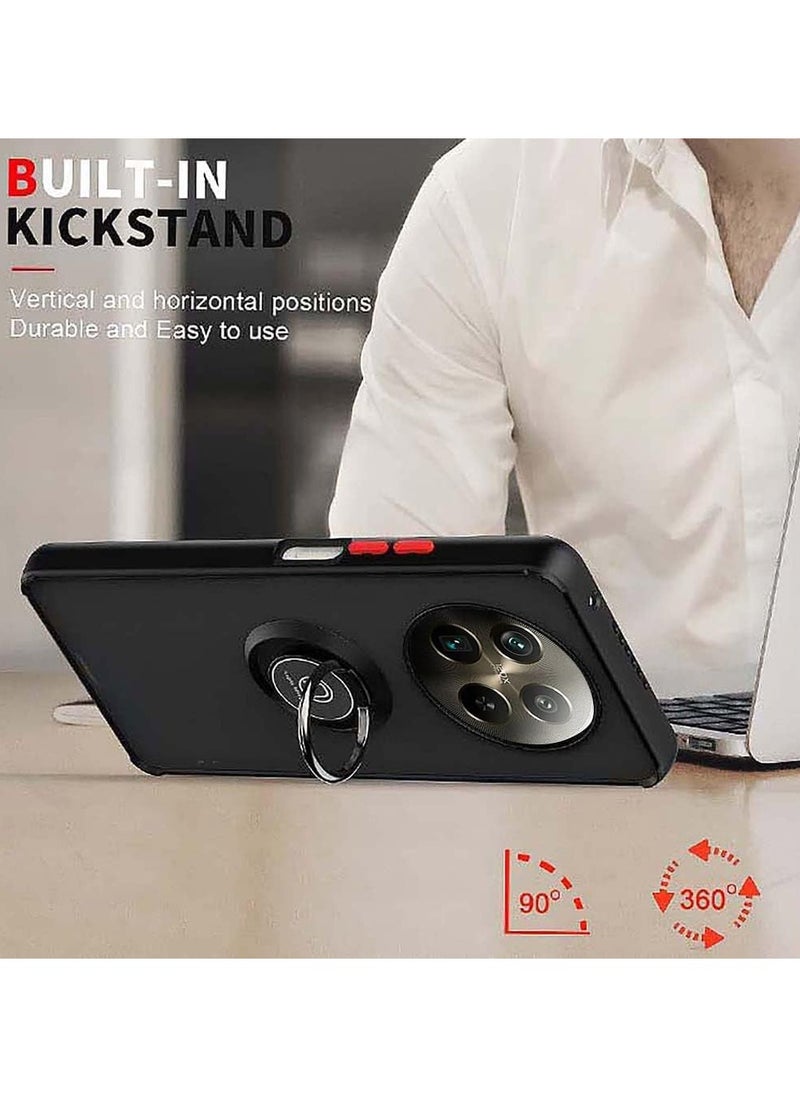 Case For Honor X9C 5G Rotational Metal Ring Grip Kickstand Cover Magnetic Car Mount Holder Case Shockproof Anti Fingerprint Case for Honor X9C 5G  - Image 3