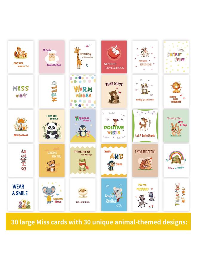 Bluejw New 60 Pieces Miss Card Encouragement Card Friendship Card With Greeting Color Envelope Thank You Card - Image 3