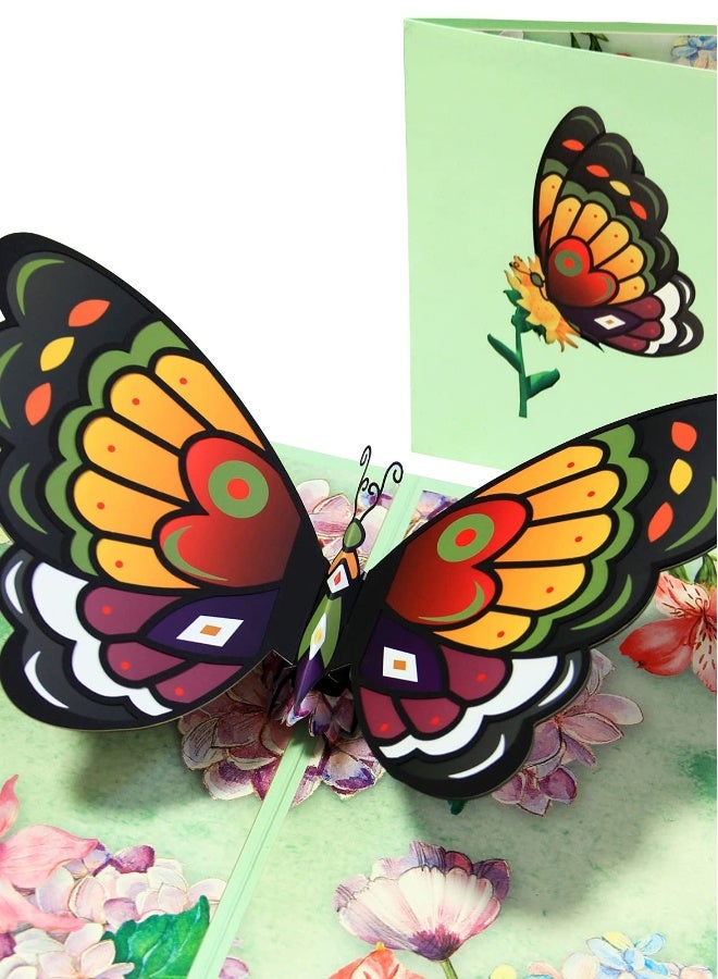 Butterfly Pop Up Card, Express Your Love with 3D Pop Up Card,  Perfect for Birthday, Engagement, Anniversary, Thank You, Wedding - Delightful Gift for Kids, Mum, Daughter, Sister, Women - Boys, Girls, - Image 1