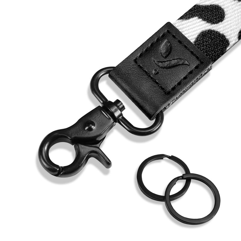 Yiflin Cool Neck Lanyard, Cute Keychain Holder for Women Men, Comfortable Long Strap with 2 Rings - Image 5