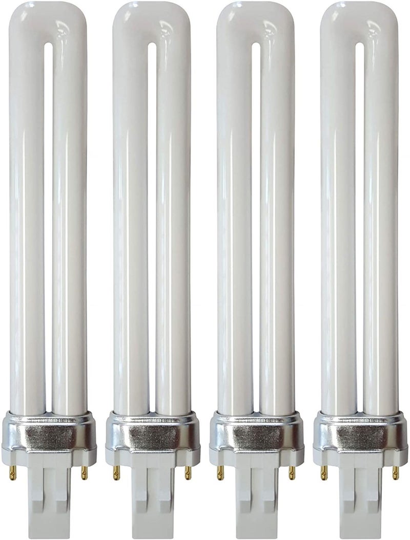 KOR (4 Pack) K22195 - PLS13W/2P/841 - Compact Fluorescent Plug-in - T4 - Single Tube - 13 Watt - 2-Pin (GX23) - 4,100 Kelvin (Cool White) - Image 1