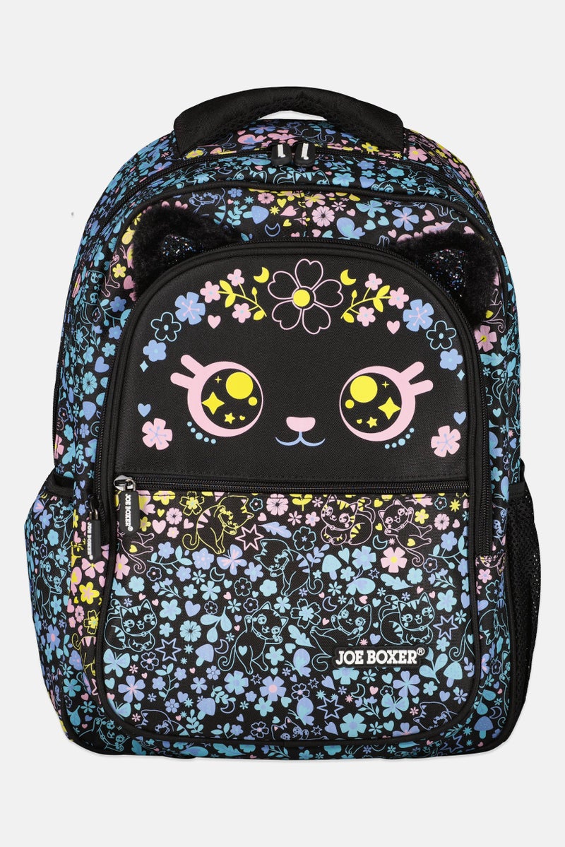 Joe Boxer Kids Girl Graphic Print Backpack, Multicolor - Image 1