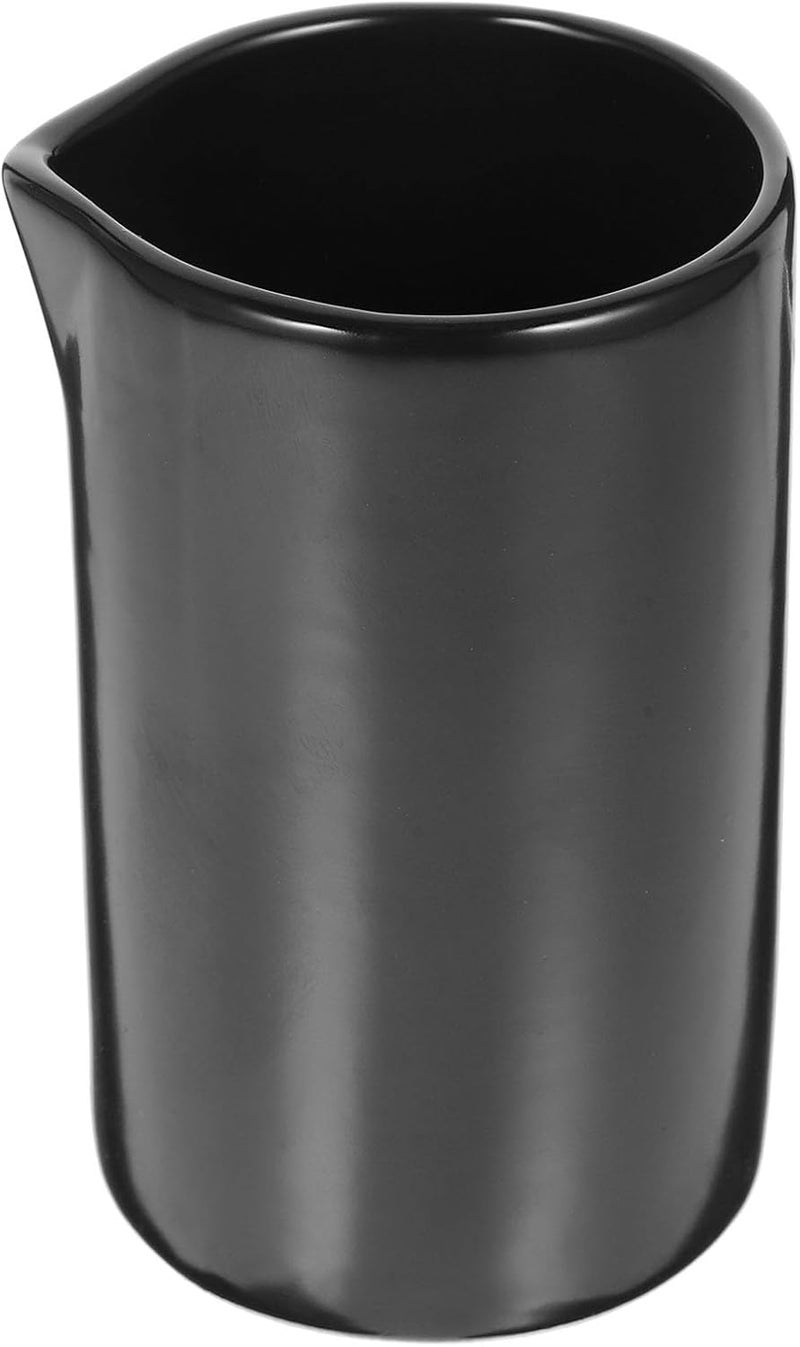 Ceramic Latte Creamer Pitcher Small Matte Black Milk Jug Multi-use Coffee Syrup Container for Home Kitchen Dining - Image 1