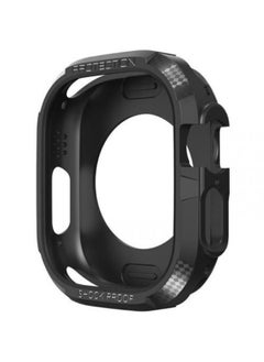 Generic Precision Rugged Armor For Apple Watch Ultra Durable TPU Case For Apple Watch Ultra 2 - 49MM Case Series 9 - Black.  - Image 1