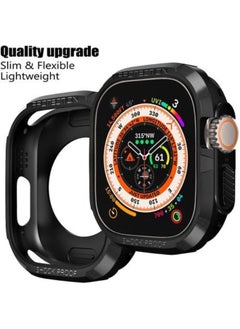 Generic Precision Rugged Armor For Apple Watch Ultra Durable TPU Case For Apple Watch Ultra 2 - 49MM Case Series 9 - Black.  - Image 2