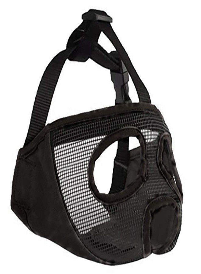 JYHY Short Snout Dog Muzzle- Adjustable Breathable Mesh Bulldog Muzzle for Biting Chewing Licking Grooming Dog Mask,Black M - Image 2