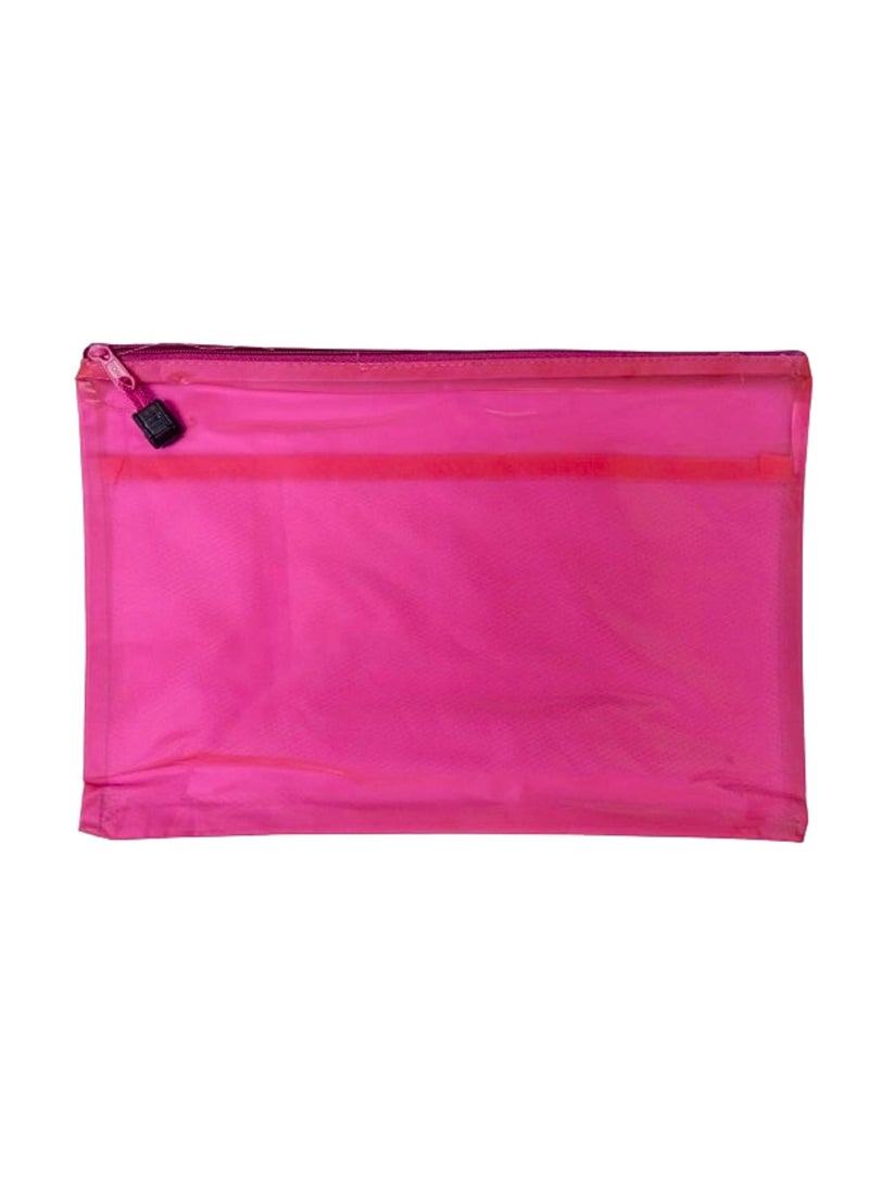 Libra Zipper Bag Fluoro B4 Pink - Image 1