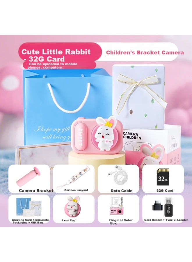 Kufire Flip Screen Children's Camera Student Digital Camera Photography Travel Special Ccd Flat Replacement Entry-level Girls Birthday Gift Children's Toy 3-6 Years Old Little Girl Girl - Image 1