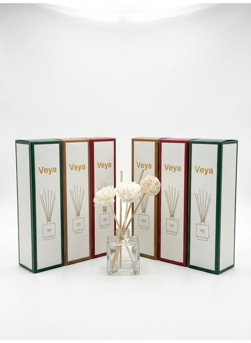 ڤيا فواحة أعواد عطرية فيا من 6 قطع – روز وجاردينيا ولافندر – 50 مل – مجموعة 6 قطع - Image 2