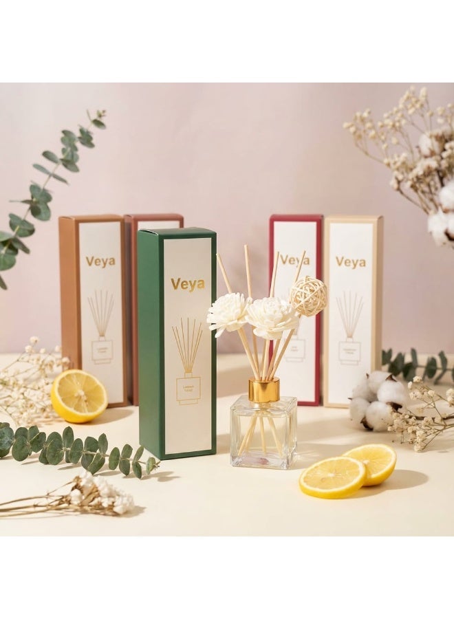 ڤيا فواحة أعواد عطرية فيا من 6 قطع – روز وجاردينيا ولافندر – 50 مل – مجموعة 6 قطع - Image 1