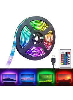 Usb Powered 2M Led Strip Light Tv Backlight Led Lights Strip Lighting With 24Key Remote Control Multi Color Bias Lights Easy To Stick Strips Lamps For Hdtv Laptop Pc Monitor