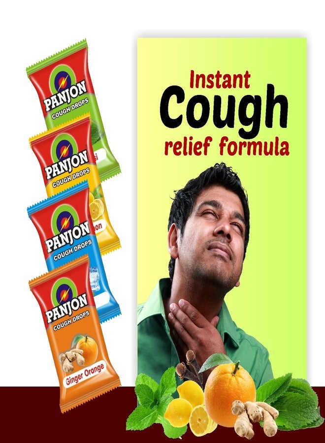 Swad Panjon Cough Drops Mixed Candies Jar, Ginger Orange, Clove Tulsi, Mint and Honey Lemon, 200 Candies - Image 5