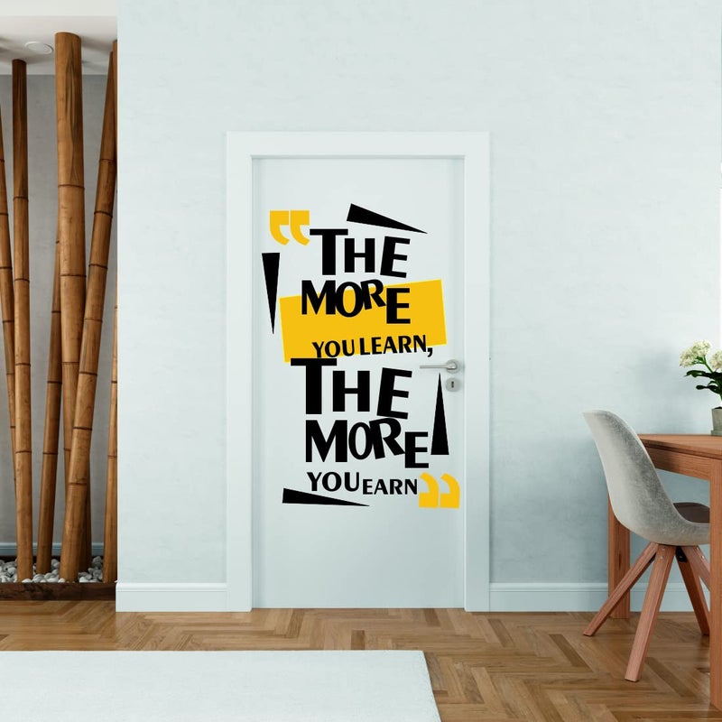 Techgifti Door Wall Stickers for Living Room, Bedroom, Office Wall Sticker ( Multicolor, Covering Size - 65 Cm X 110 Cm ), Polyvinyl Chloride - Image 5