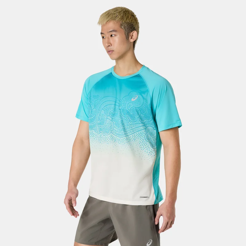 Asics Blue Men's Road Fade Running Top for Men | Best Price UAE
