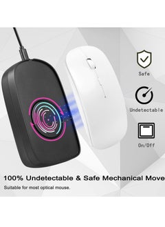 KASTWAVE محرك الماوس جيجلر، جهاز تحريك الماوس غير القابل للاكتشاف لإيقاظ الكمبيوتر المحمول، جهاز تهزهز الماوس الميكانيكي مع منفذ USB خالي من محرك الأقراص، محاكاة حركة الماوس العشوائية التلقائية، يحافظ على نشاط الكمبيوتر  - Image 4