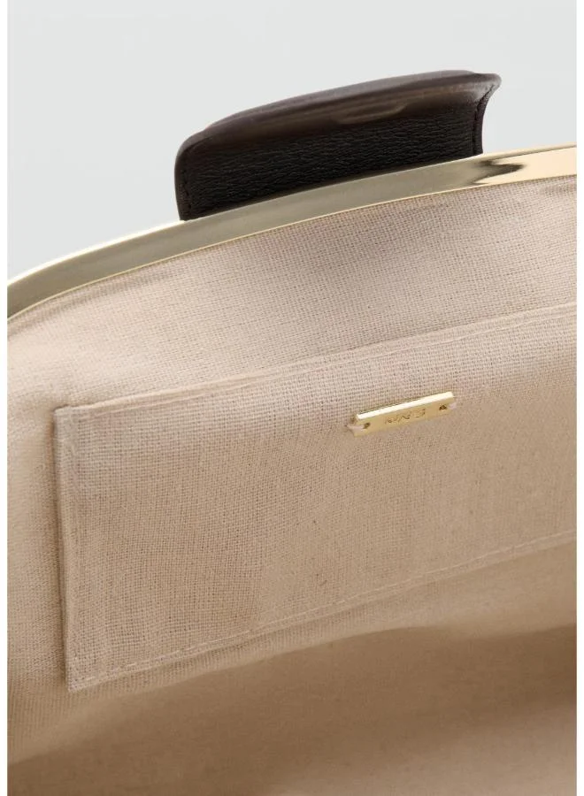 Mango  Large Clutch With Metallic Details for Women | Best Price UAE