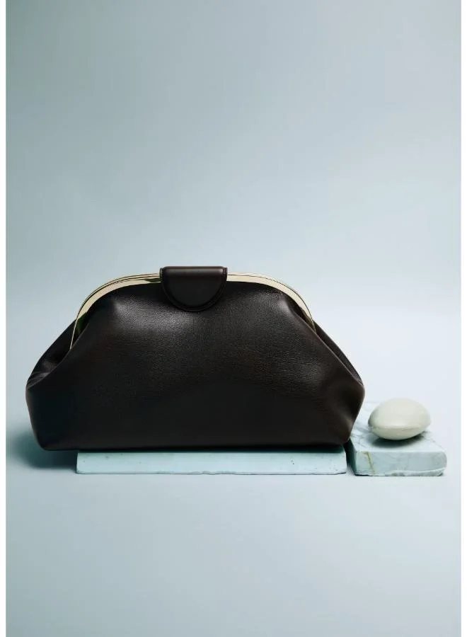 Mango  Large Clutch With Metallic Details for Women | Best Price UAE