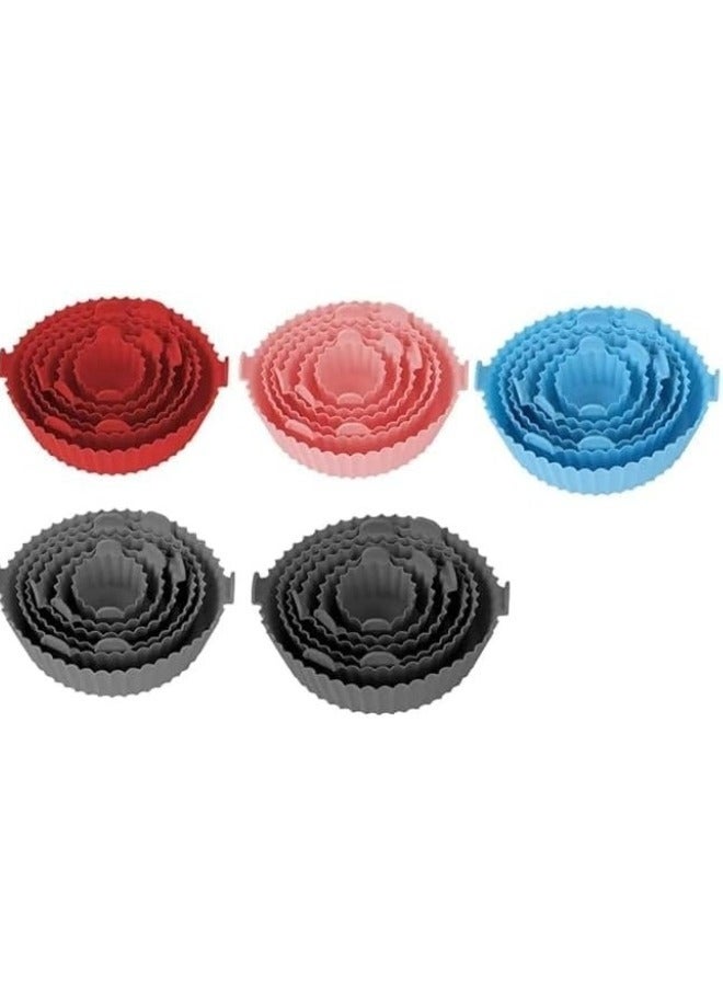 6pcs - Heat Resistant Non-Stick Reusable Air Fryer Basket Liners for Air Fryer Oven - Image 2