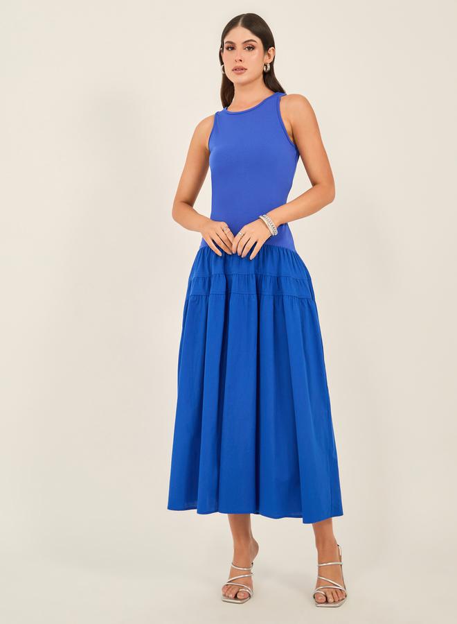 Styli Blue Tiered Dress  - Image 1