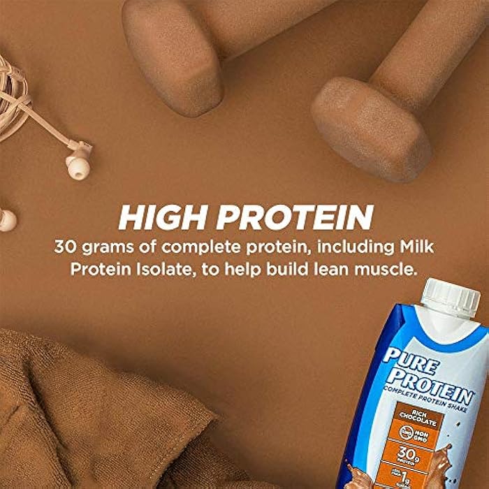 Pure Protein Chocolate Protein Shake | 30g Complete Protein | Ready to Drink and Keto-Friendly | Vitamins A, C, D, and E plus Zinc to Support Immune Health | 11 Fl Oz (Pack of 4) - Image 5