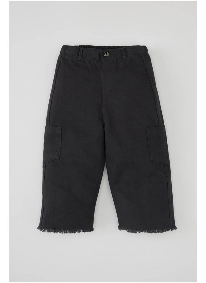 DeFacto Babygirl Cargo Fit Woven Trousers 