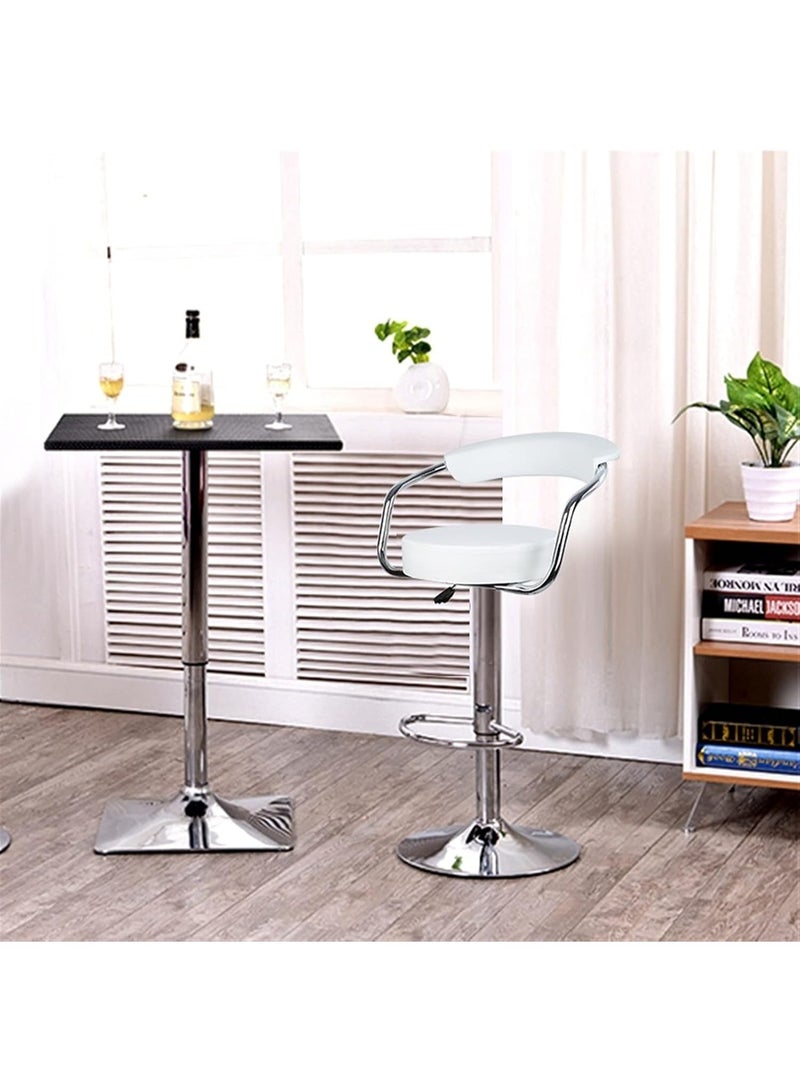 Set of 2 Modern Swivel Bar Stools – Adjustable Height Counter Chairs – Comfortable Round Seat for Kitchen, Home, or Office - Image 3