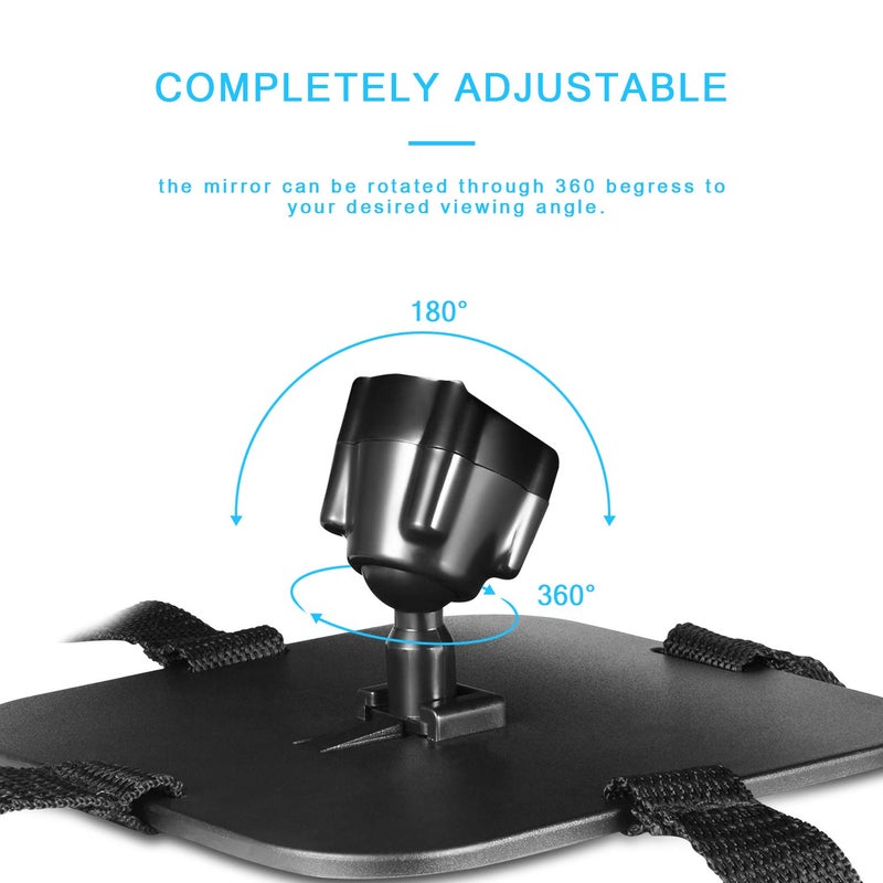 DARVIQS Baby Car Mirror, DARVIQS Seat Safely Monitor Infant Child in Rear Facing Seat, Wide View Shatterproof Adjustable Acrylic 360°for Backseat, Crash Tested and Certified for Safety - Image 5