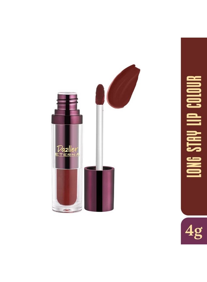 DAZLLER Eterna Long Stay Lip Colour, 4G, Lc121 - Rembrandt - Waterproof, Matte, Ultra-Intense Pigments, Skin-Nourishing Extracts - Image 2