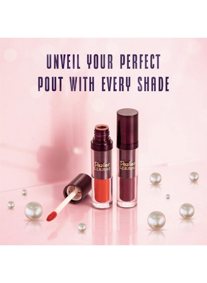 DAZLLER Eterna Long Stay Lip Colour, 4G, Lc121 - Rembrandt - Waterproof, Matte, Ultra-Intense Pigments, Skin-Nourishing Extracts - Image 3