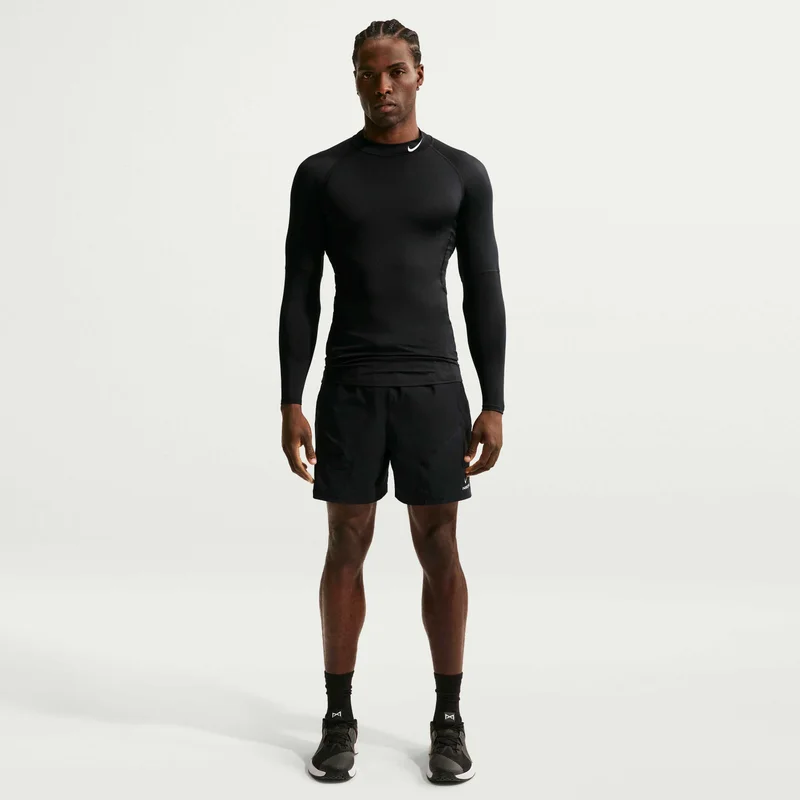 Nike Black Men's Pro Dri-FIT Fitness Mock-Neck Top for Men | Best Price UAE