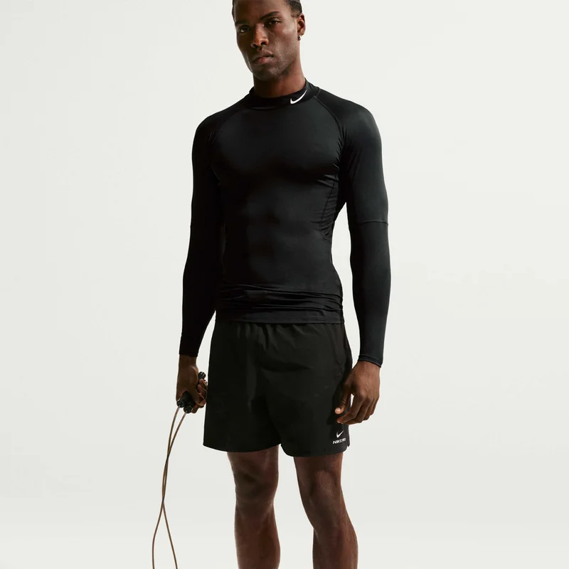 Nike Black Men's Pro Dri-FIT Fitness Mock-Neck Top for Men | Best Price UAE