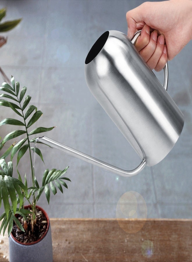 1.5L Stainless Steel Succulents Plants Long Spout Watering Pot Can Garden Flower Watering Tool - Image 2
