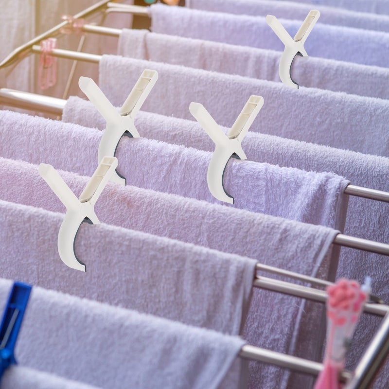 2Pcs Large Windproof Clothespins Beach Towel Clips Chair Clips Clothes Pegs Quilt Drying Clip - Image 2