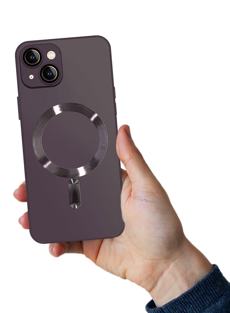 CATANES iphone 14 Case and Cover With MagSafe Built-in High-Grade TPU Material Purple - Image 3