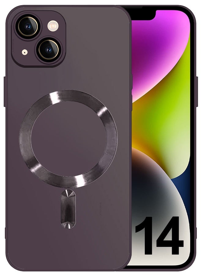 CATANES iphone 14 Case and Cover With MagSafe Built-in High-Grade TPU Material Purple - Image 1