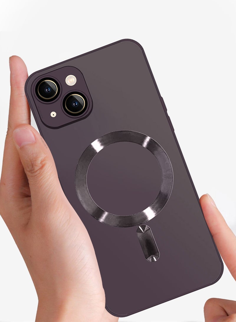 CATANES iphone 14 Case and Cover With MagSafe Built-in High-Grade TPU Material Purple - Image 4