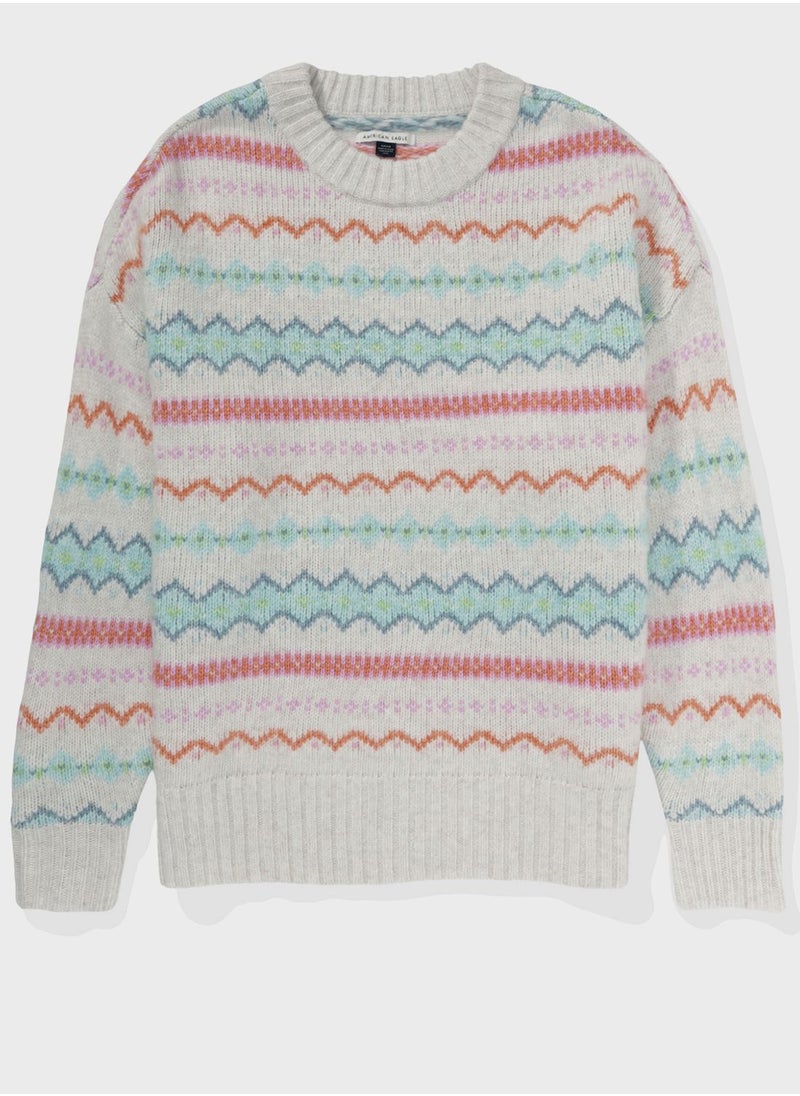 American Eagle - Crew Neck Knitted Sweater - Image 1