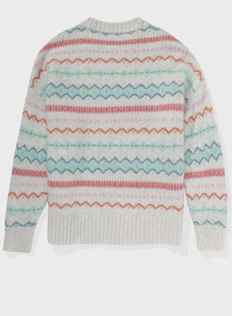 American Eagle Crew Neck Knitted Sweater