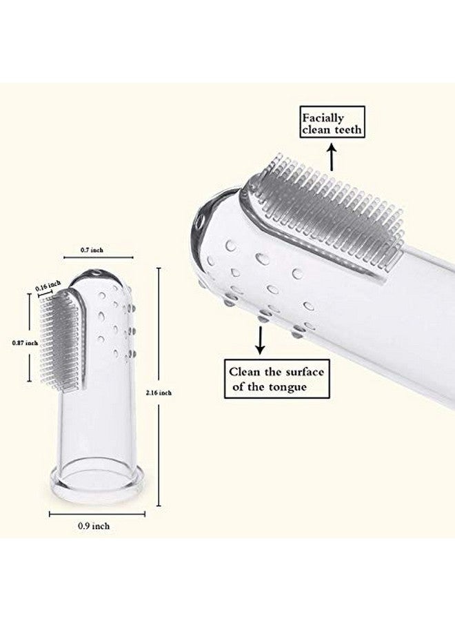 Ural فرشاة أسنان سيليكون للأطفال (من 3 أشهر إلى 3 سنوات) مع علبة تخزين فرشاة أسنان ناعمة إضافية (عبوة من 4) - Image 3
