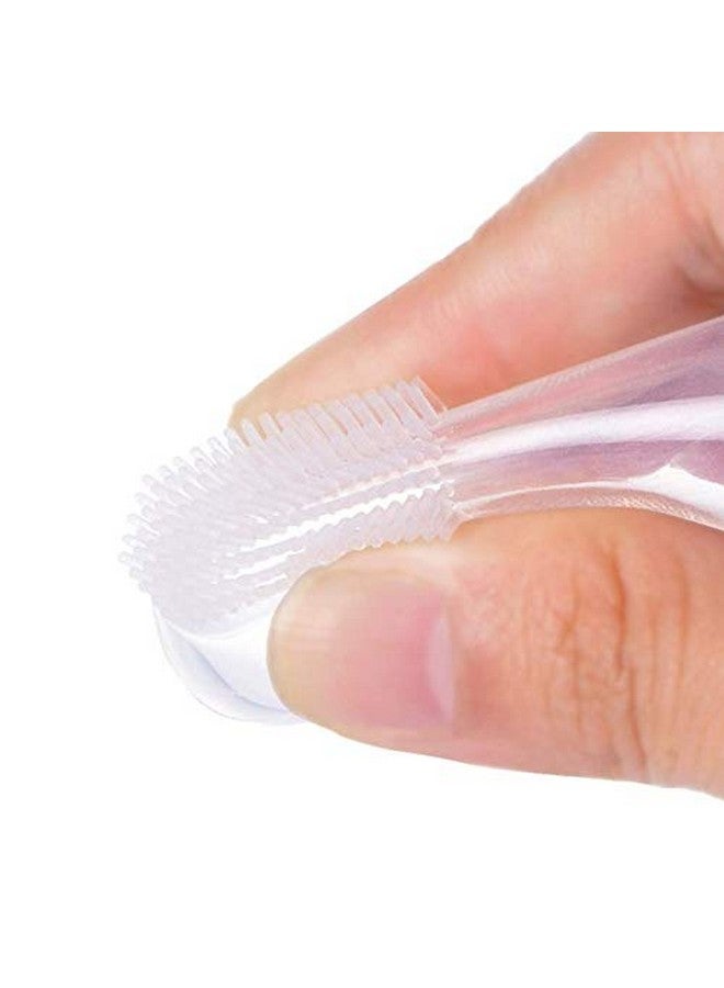 Ural فرشاة أسنان سيليكون للأطفال (من 3 أشهر إلى 3 سنوات) مع علبة تخزين فرشاة أسنان ناعمة إضافية (عبوة من 4) - Image 4