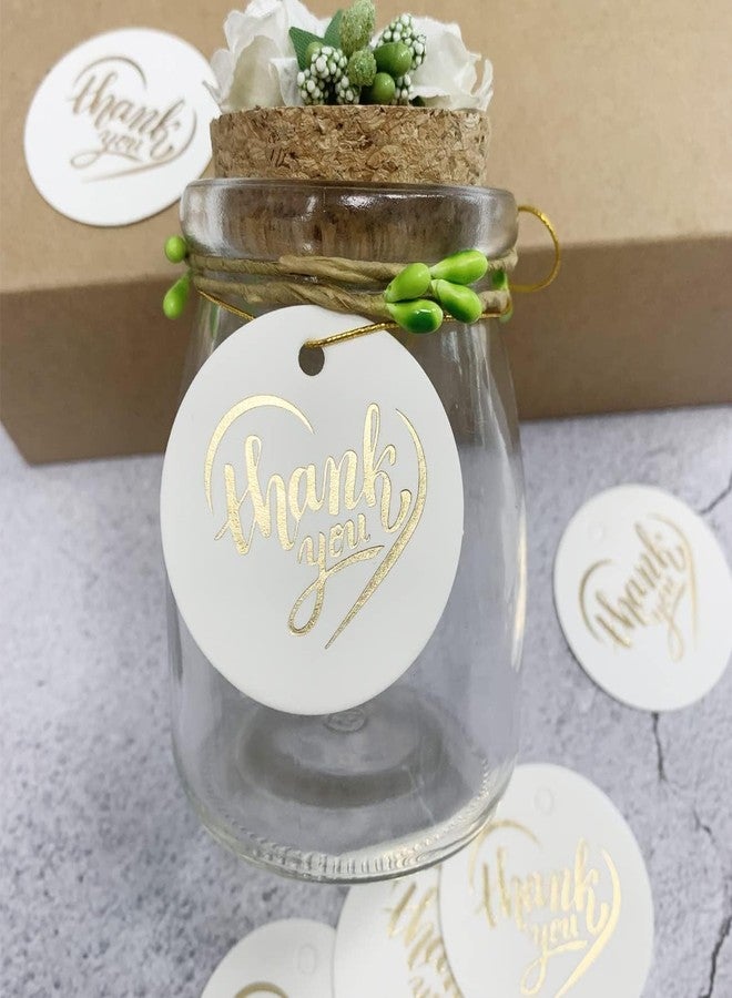Deep Print Mart Thank You Tags, Golden Return Gifts Tag for Wedding, Birthday Return Gifts, with Natural Jute Twine (Size 2.75 inch, 40 Tag) - Image 5