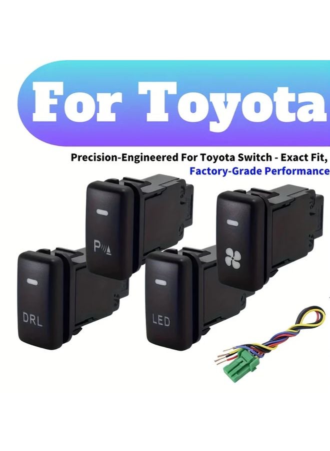 Toyota DRL Button Switch Radar Control Front Placement Non Destructive Installation - Image 2