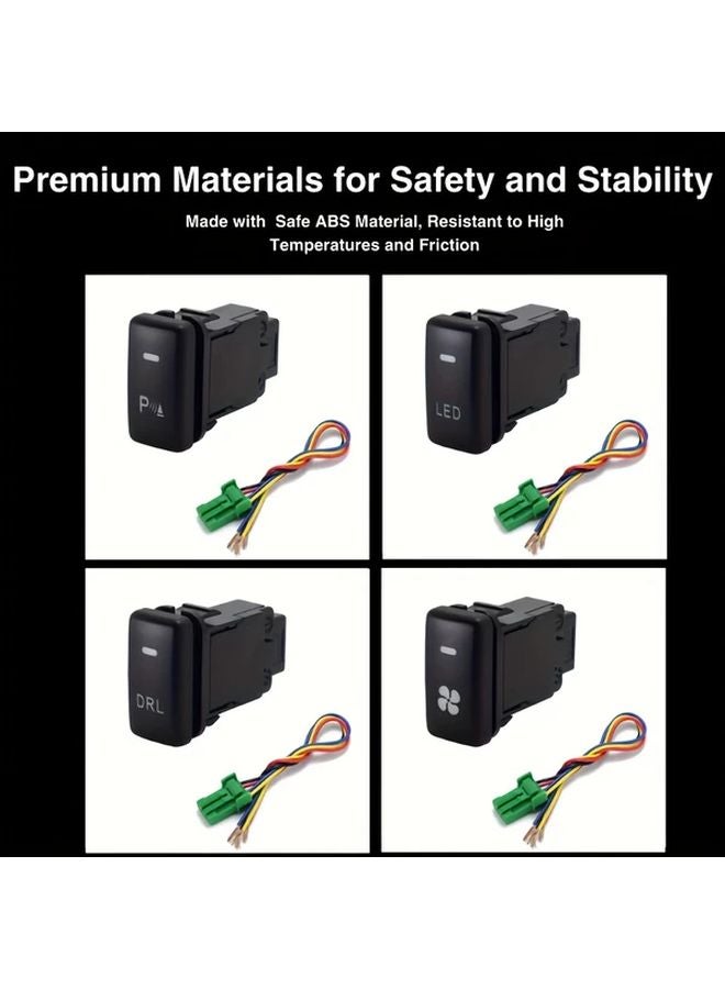 Toyota DRL Button Switch Radar Control Front Placement Non Destructive Installation - Image 5